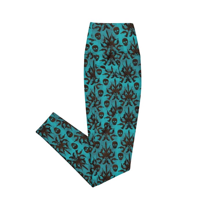 Gothic 2A High Waist Pocket Leggings - Teal product image (2)