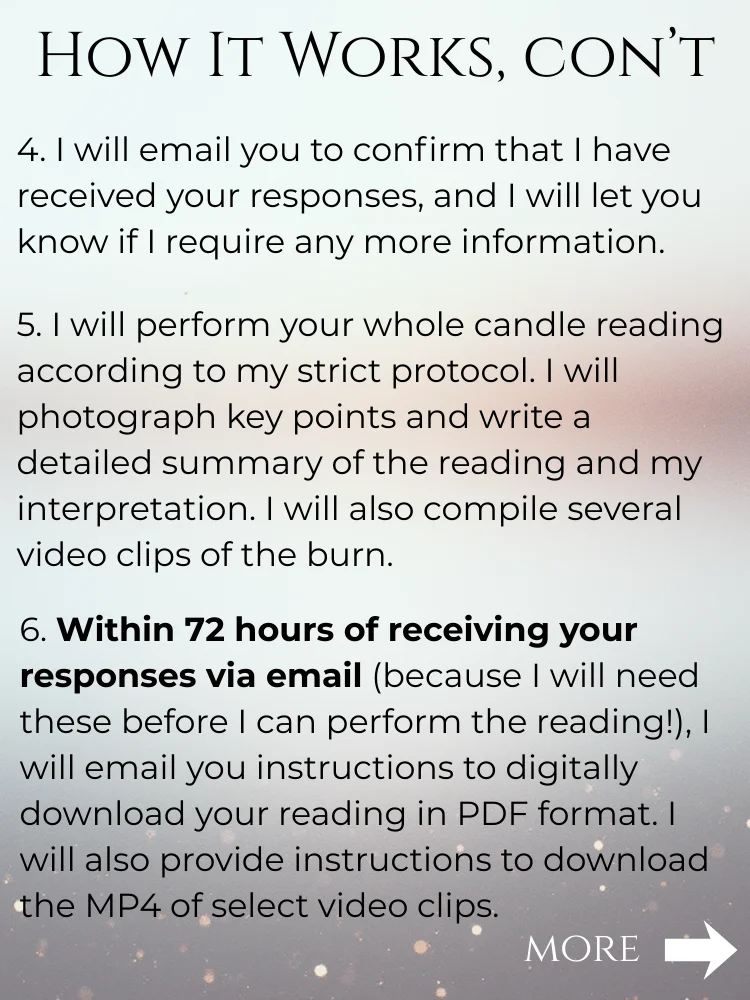 Vesta Whole Candle Reading | Focused Reading on Any Topic product image (5)