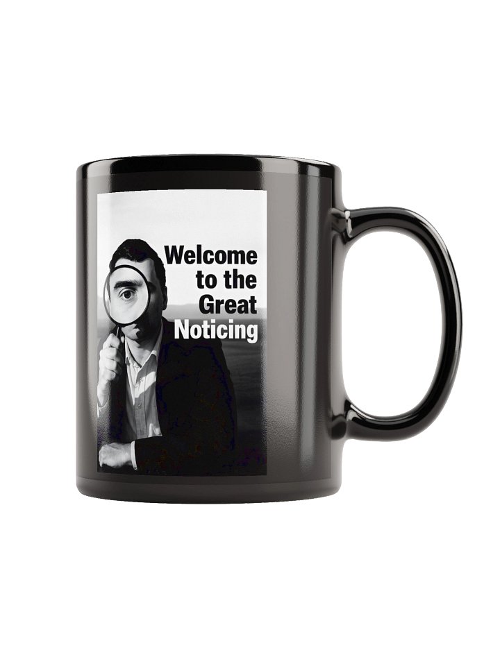 The Great Noticing Black Mug product image (2)