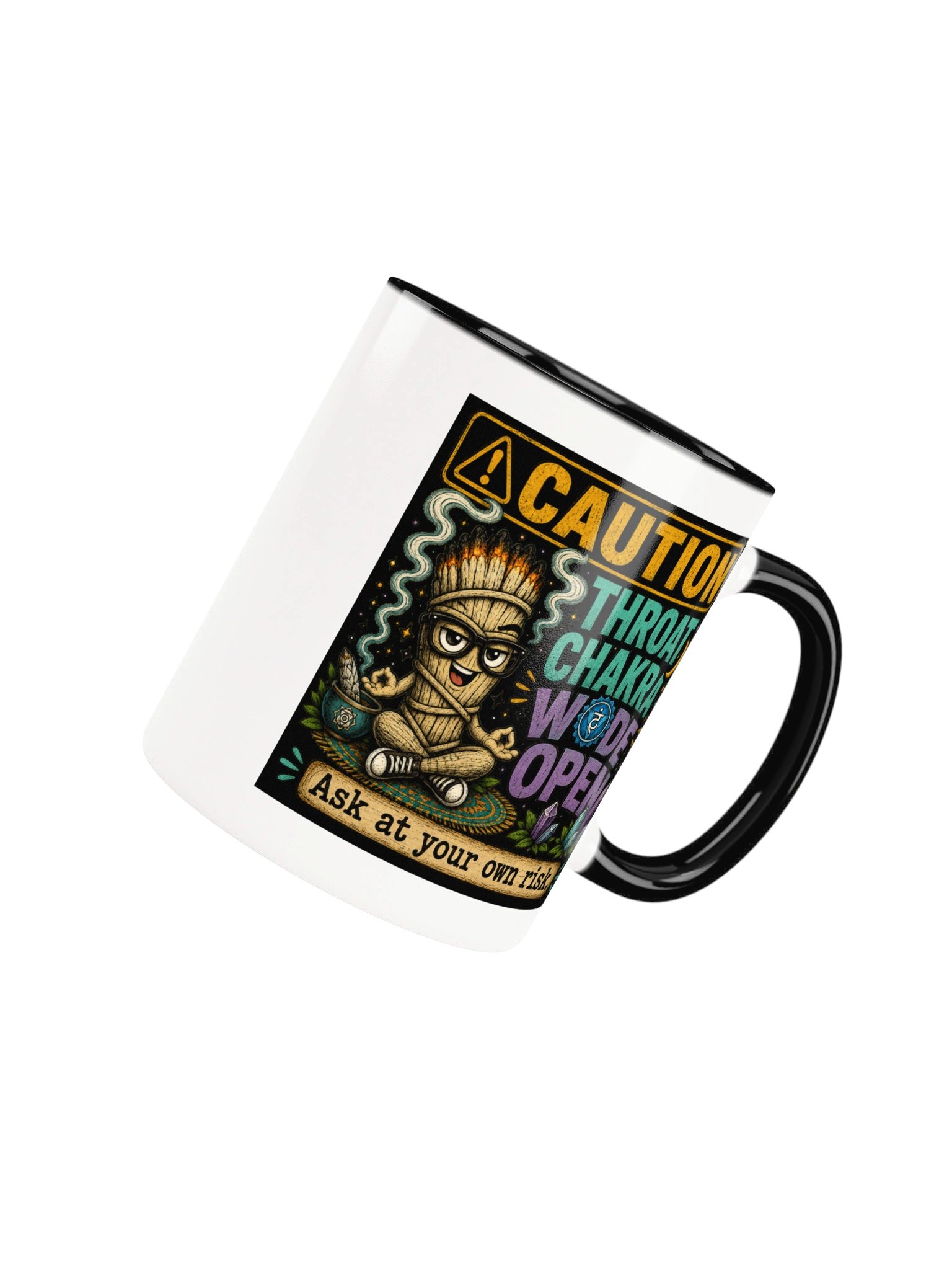 Smudgy the Sage - Throat Chakra Wide Open Coffee Mug product image (70)