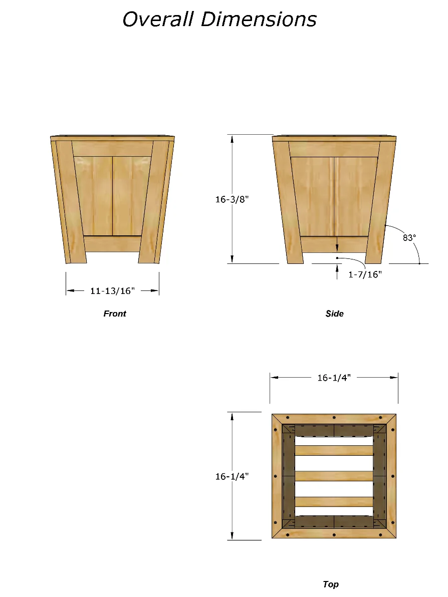 Three Picket Box Planter Plan product image (4)