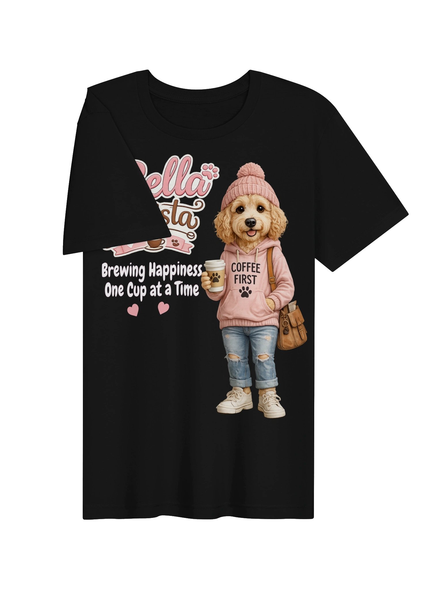 Bella Barista Coffee Dog Tee product image (23)