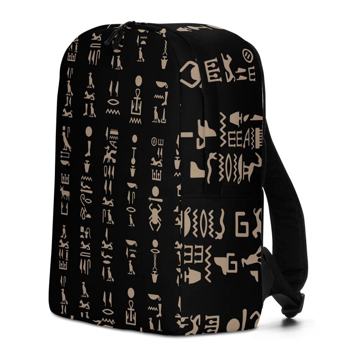 Isis Black Hieroglyphs Backpack product image (2)