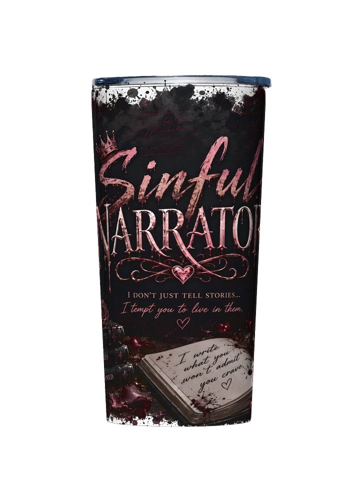 Sinful Narrator — Gothic Skull & Roses 20oz Tumbler product image (1)
