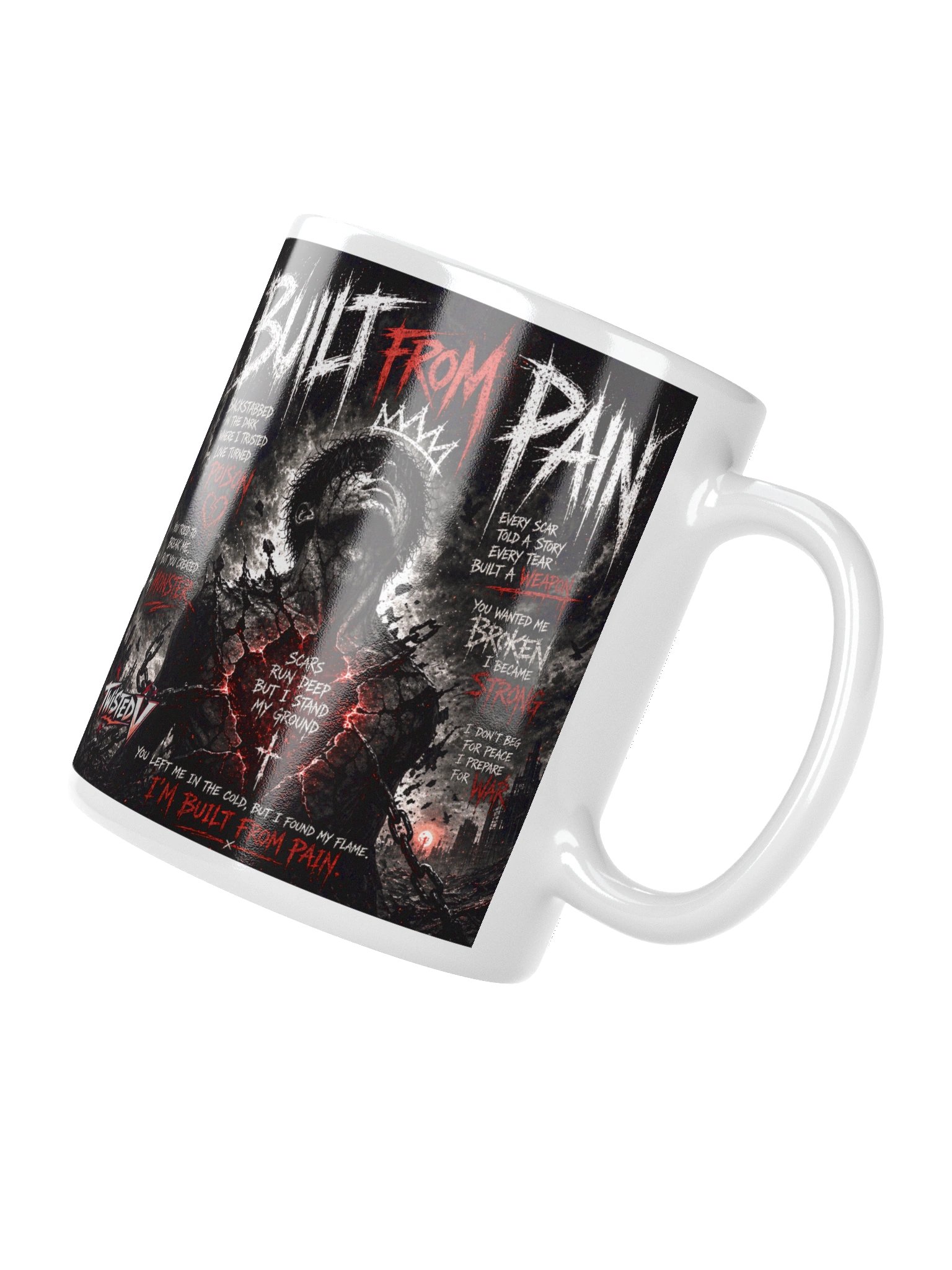 Build from Pain Twisted v Mug product image (3)