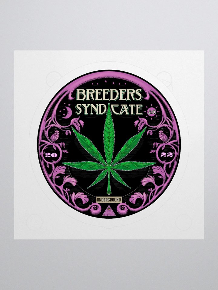 Breeders Syndicate Podcast Classic Logo Sticker 3 Sizes product image (3)