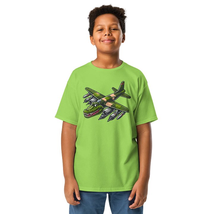 Cartoon Bombardiro Crocodilo – Youth Tee product image (1)