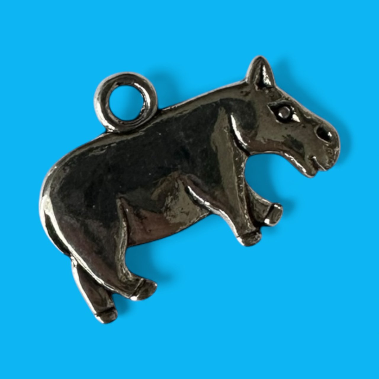 Hippo Silver Whinny Winners Braid and Bridle Charms for Horses | Little Shop of Ponies product image (1)