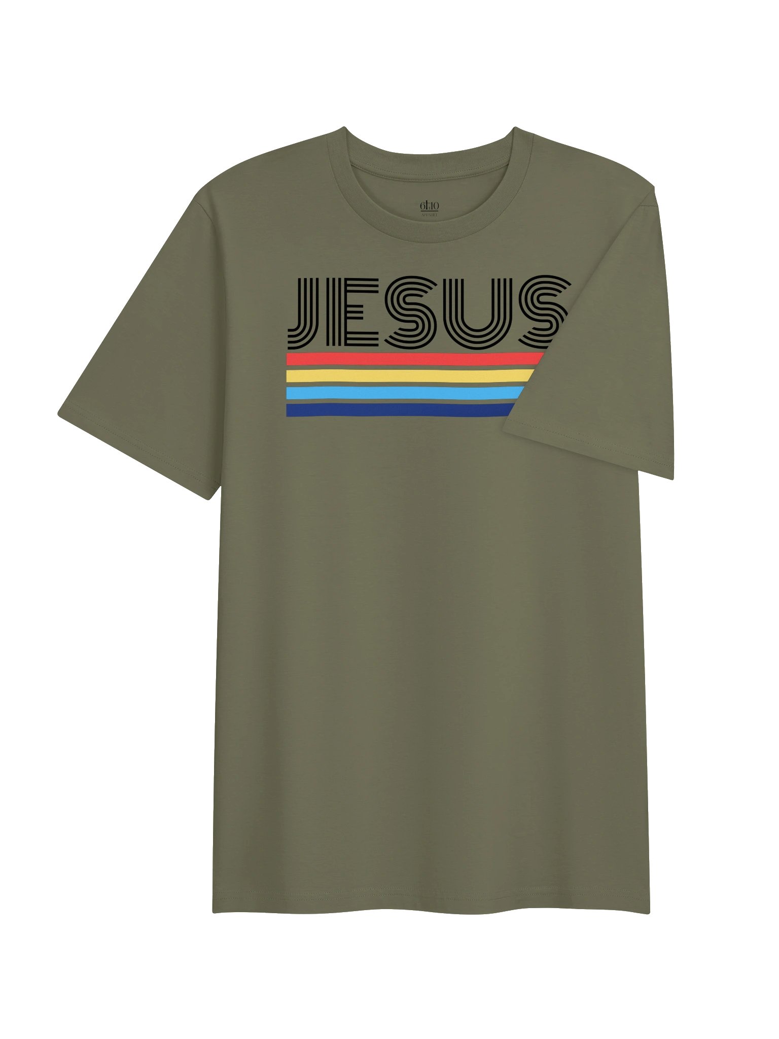 Retro Jesus King Minimalist Organic Tee product image (34)