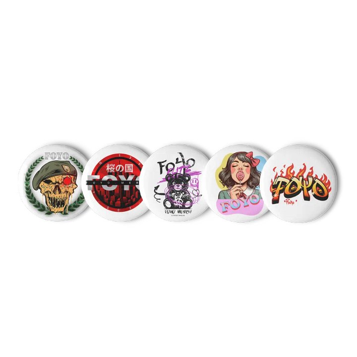 5 FOYO Old School Pins product image (3)