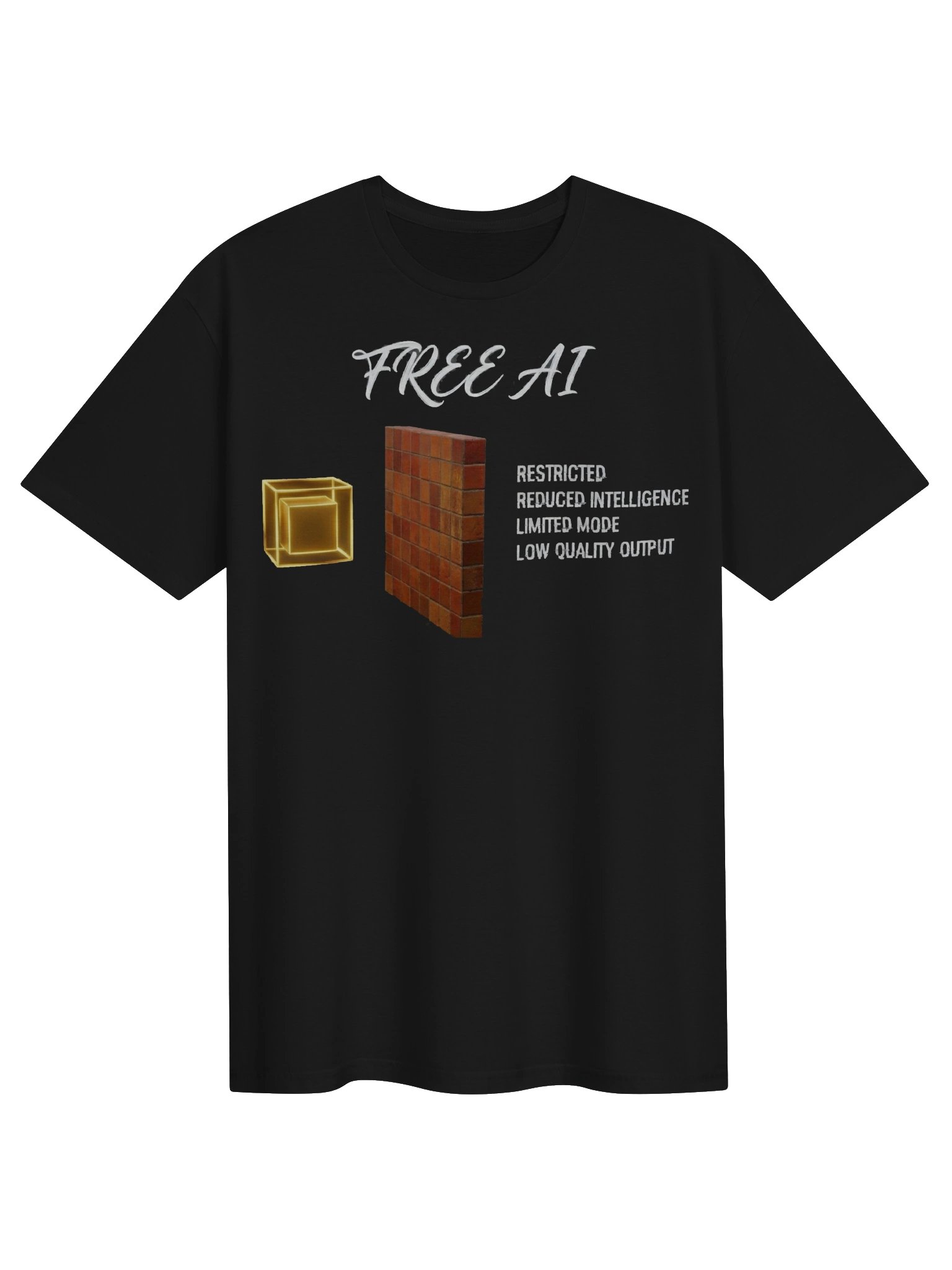 FREE AI | Restricted Intelligence System Meme T-Shirt product image (14)