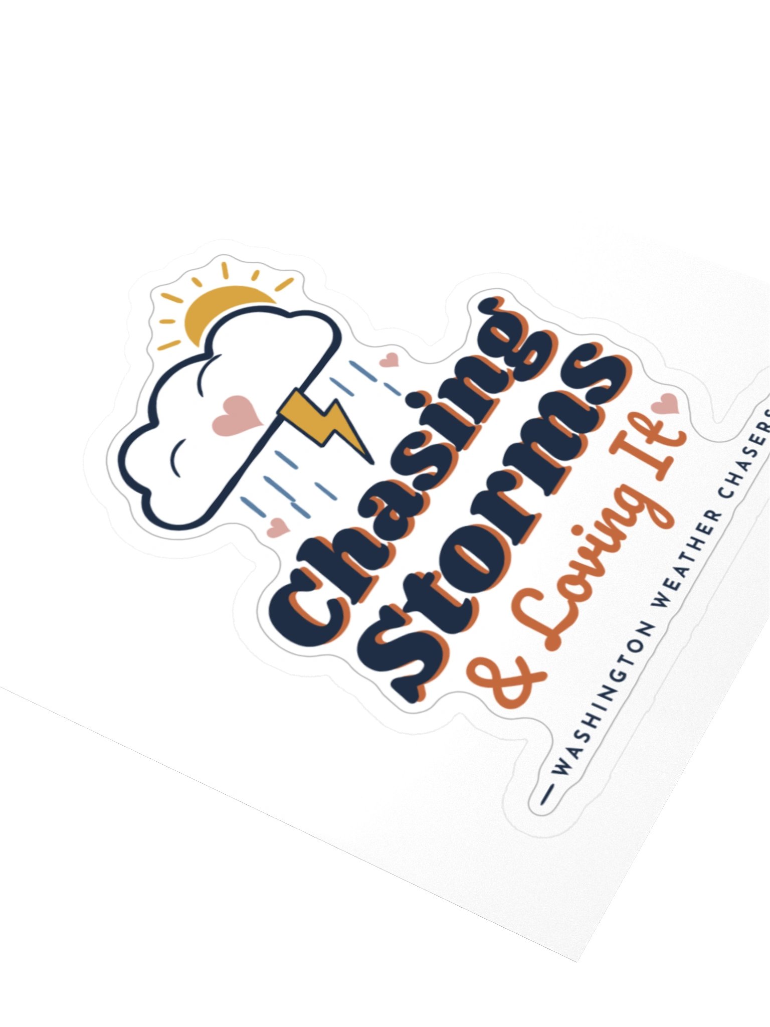 Chasing Storms & Loving It Die-Cut Sticker product image (3)