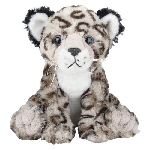 Cute 10" Snow Leopard Plush - Soft Stuffed Anime Style Mountain Cat Toy product image (1)