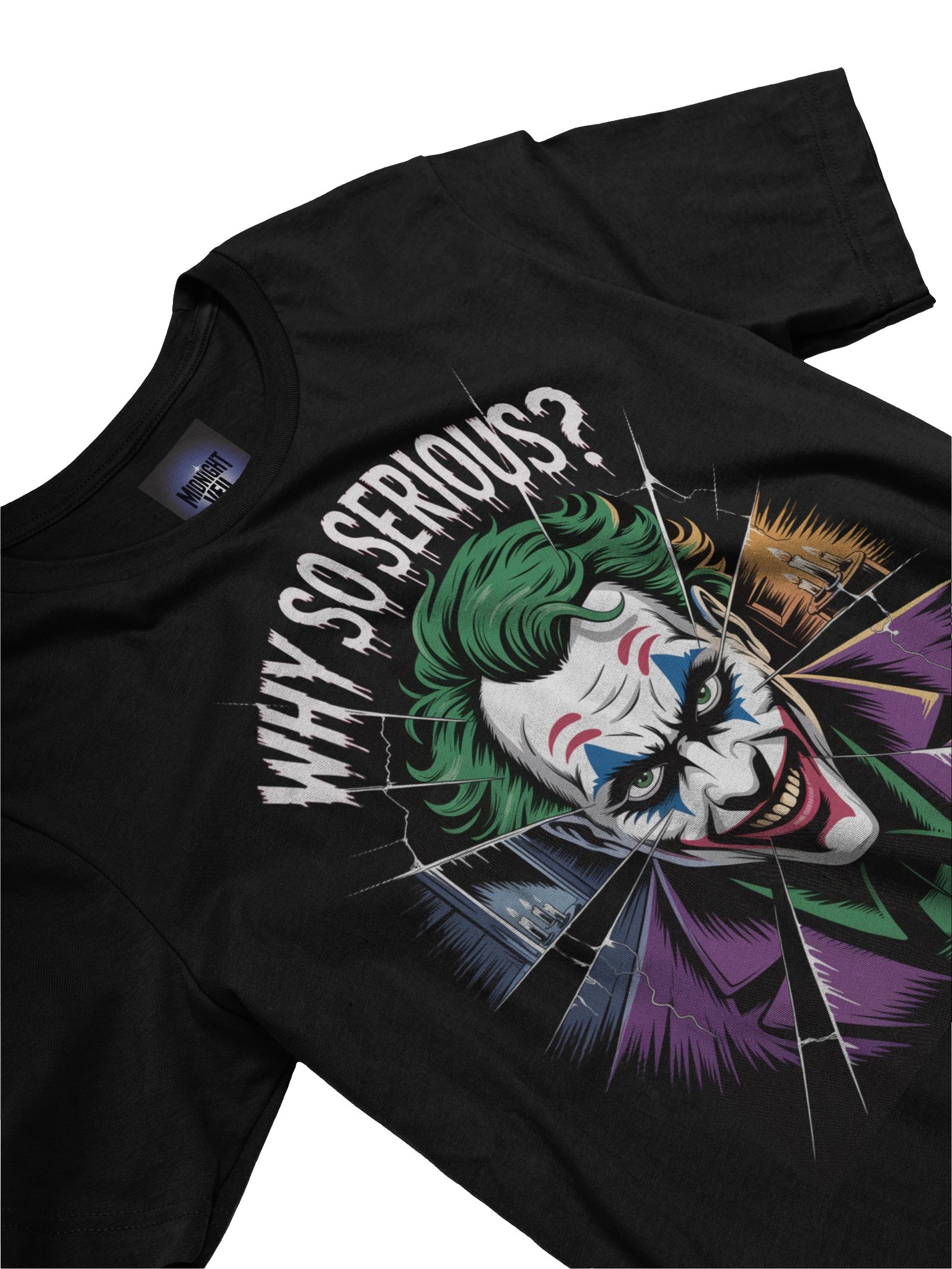 Joker 'Why So Serious?' Shattered Reflection Supersoft T-Shirt product image (5)