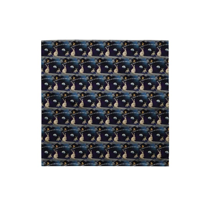 KC, Bunnies on the Moon, Bandanna product image (1)