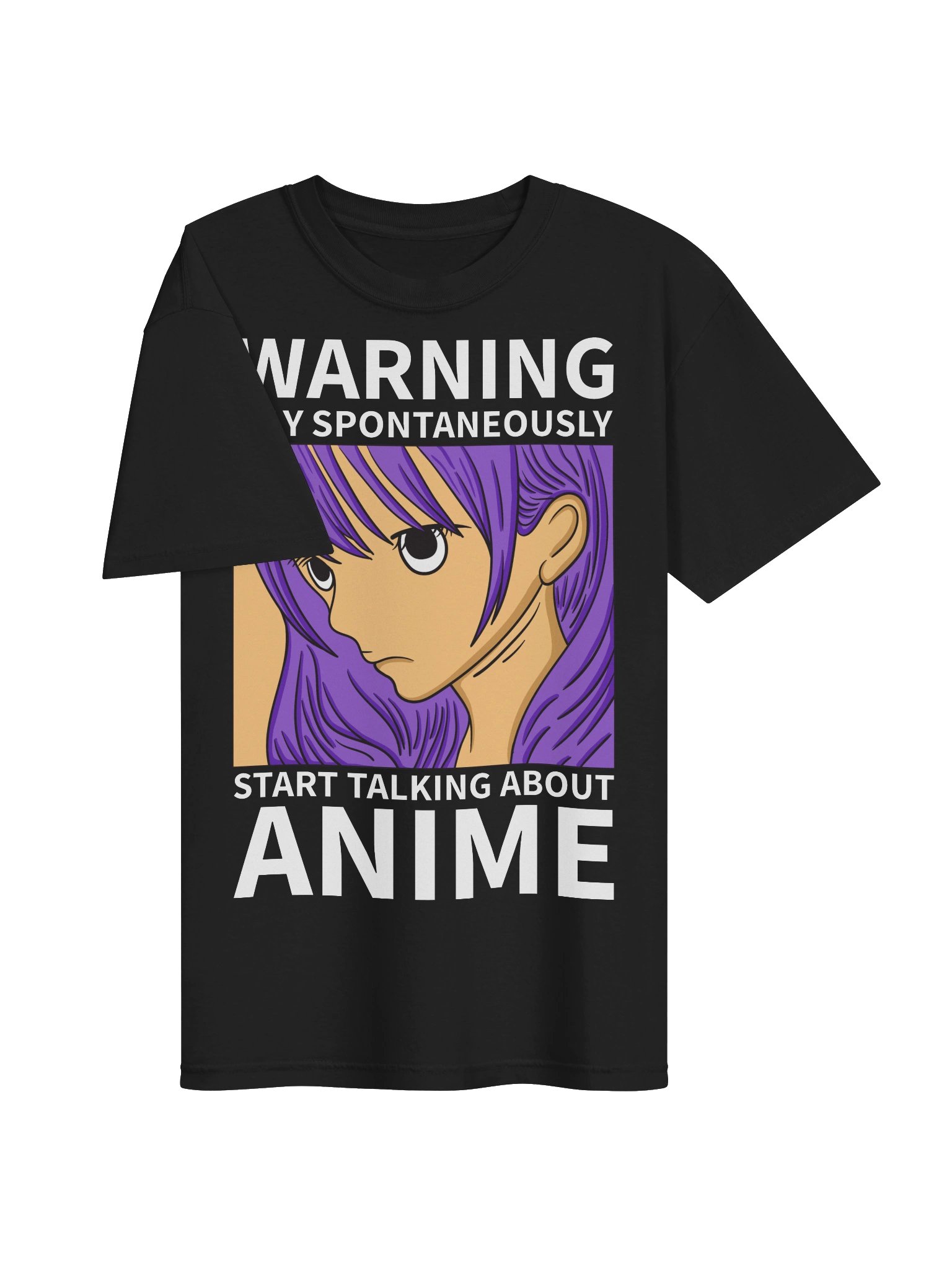 Warning: May Start Talking Anime Unisex T-Shirt product image (3)