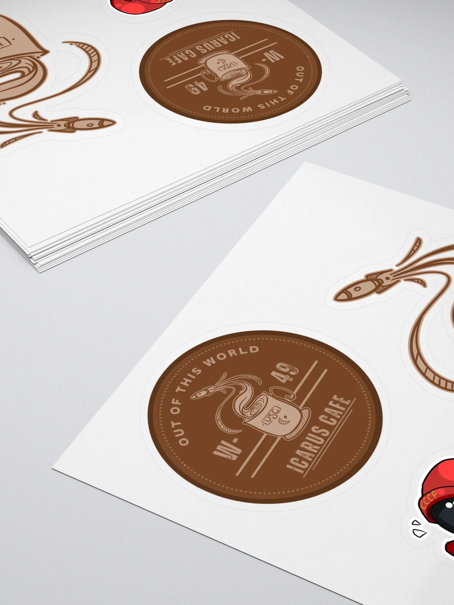 Icarus Cafe Stickers product image (4)