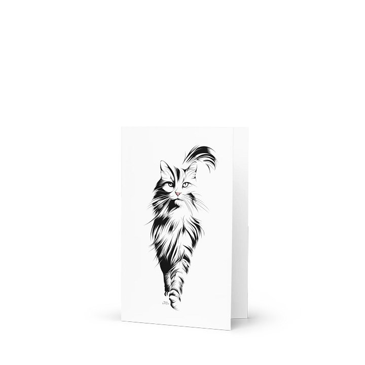 Nanny (Stroke Art) - A Honeysada Greeting Card product image (1)