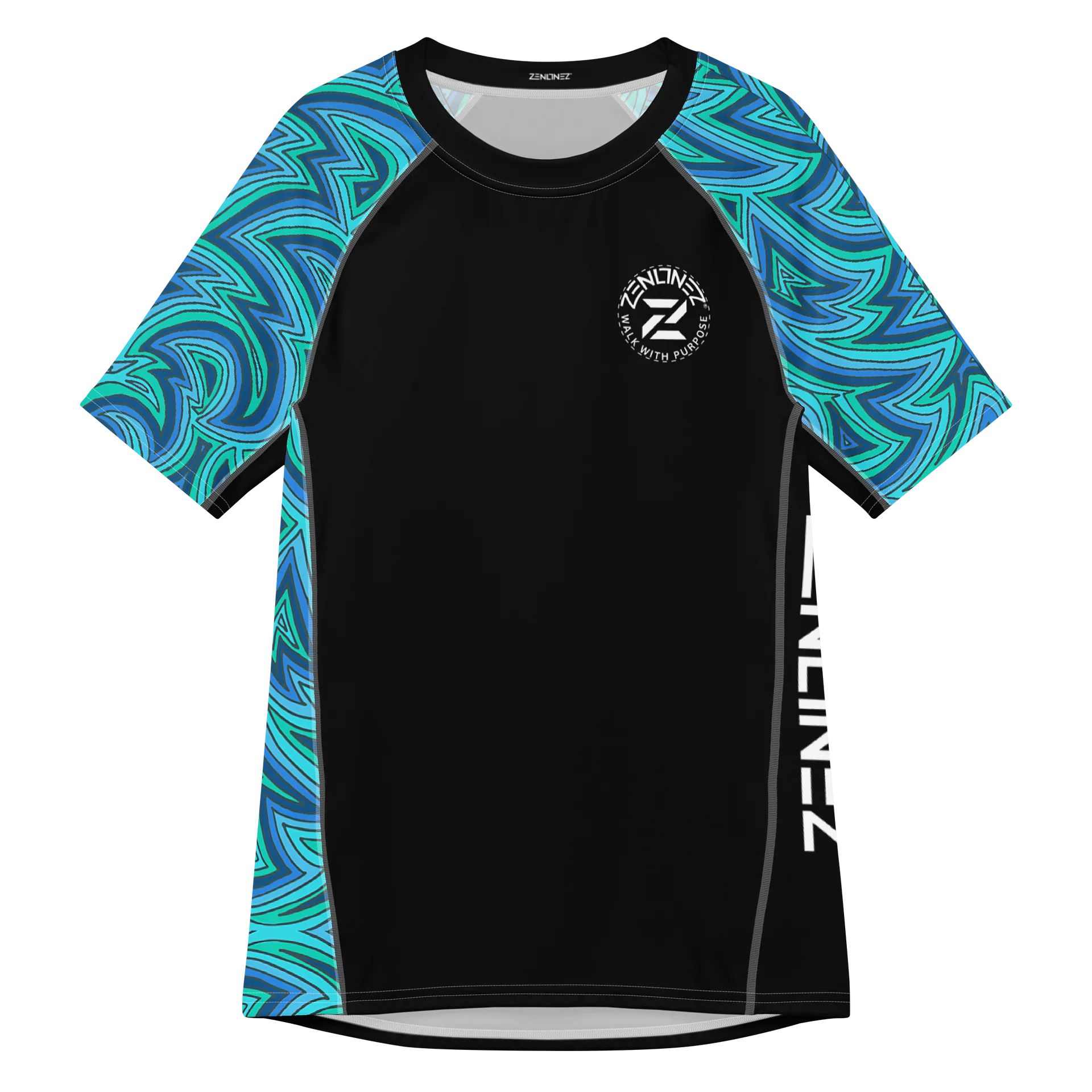 Atlantis ZenFlo Unique Design Black Shirt ( Fits Tight ) product image (1)