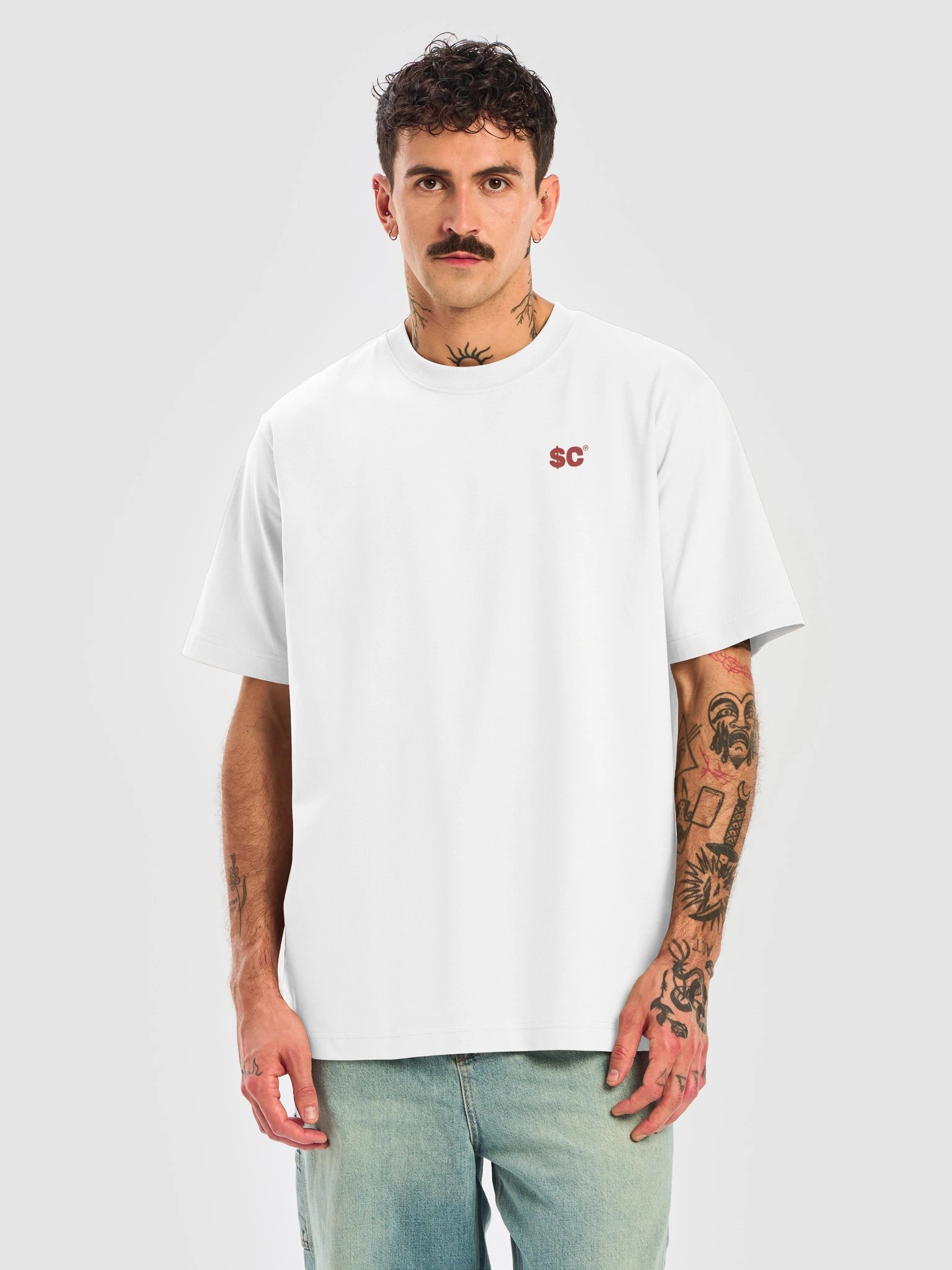 The Scammers Club "Sleight of Hand" Oversized Tee (in the Light) product image (5)