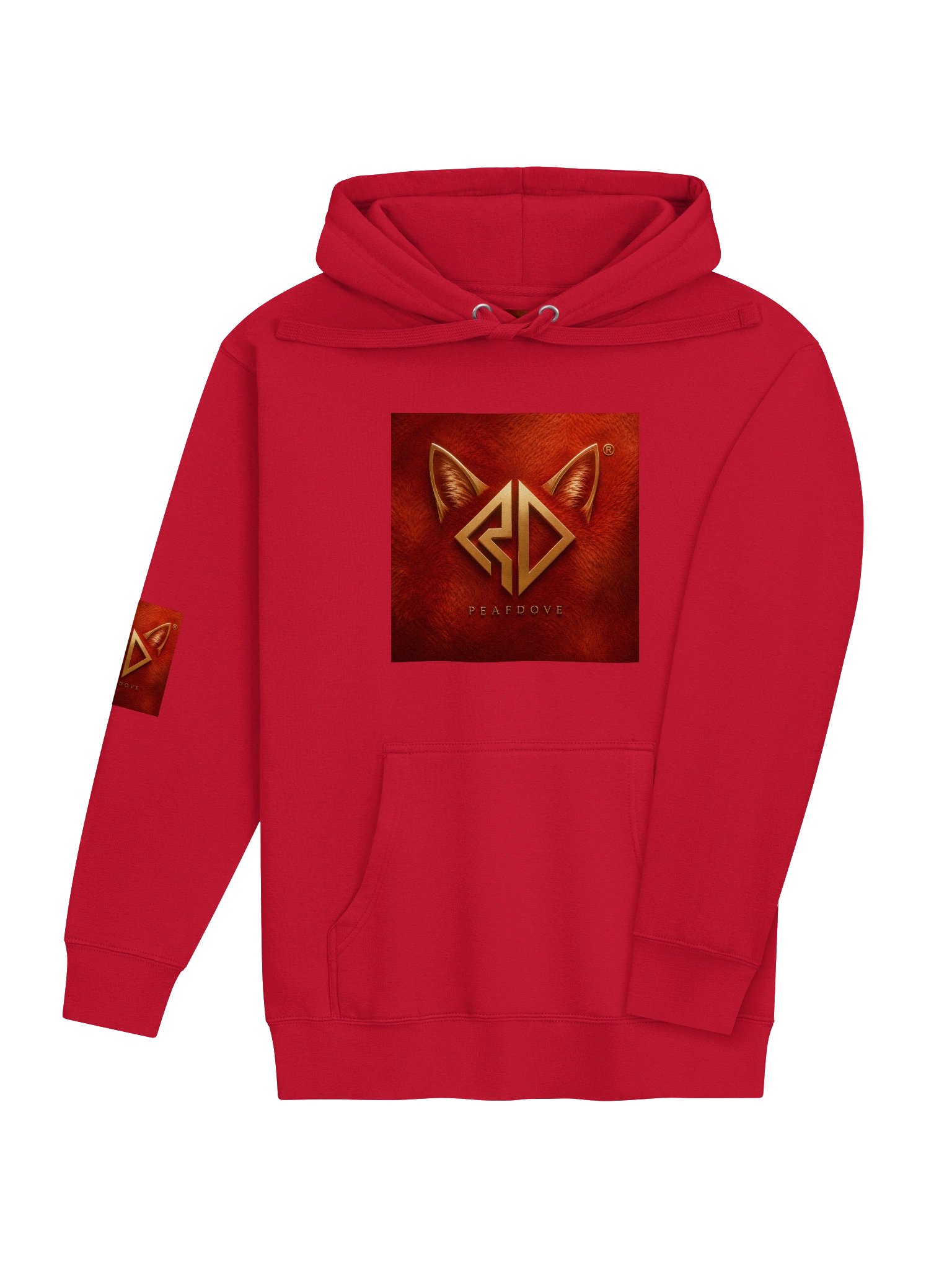 PEAFDOVE® RED HOODIE DUO — Cat Head Signal Edition product image (4)