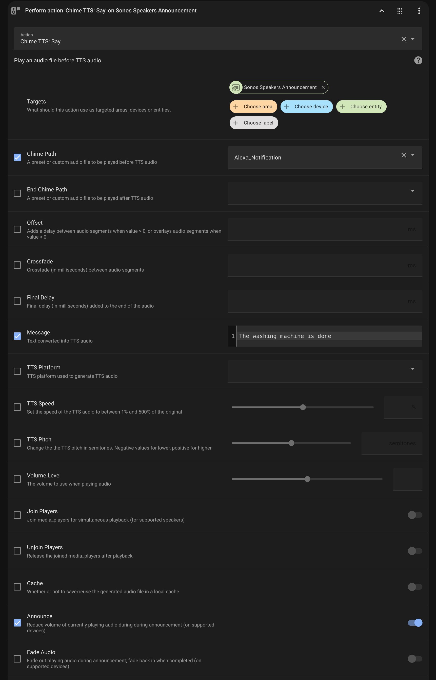 Announcement Chime TTS YAML Code product image (2)