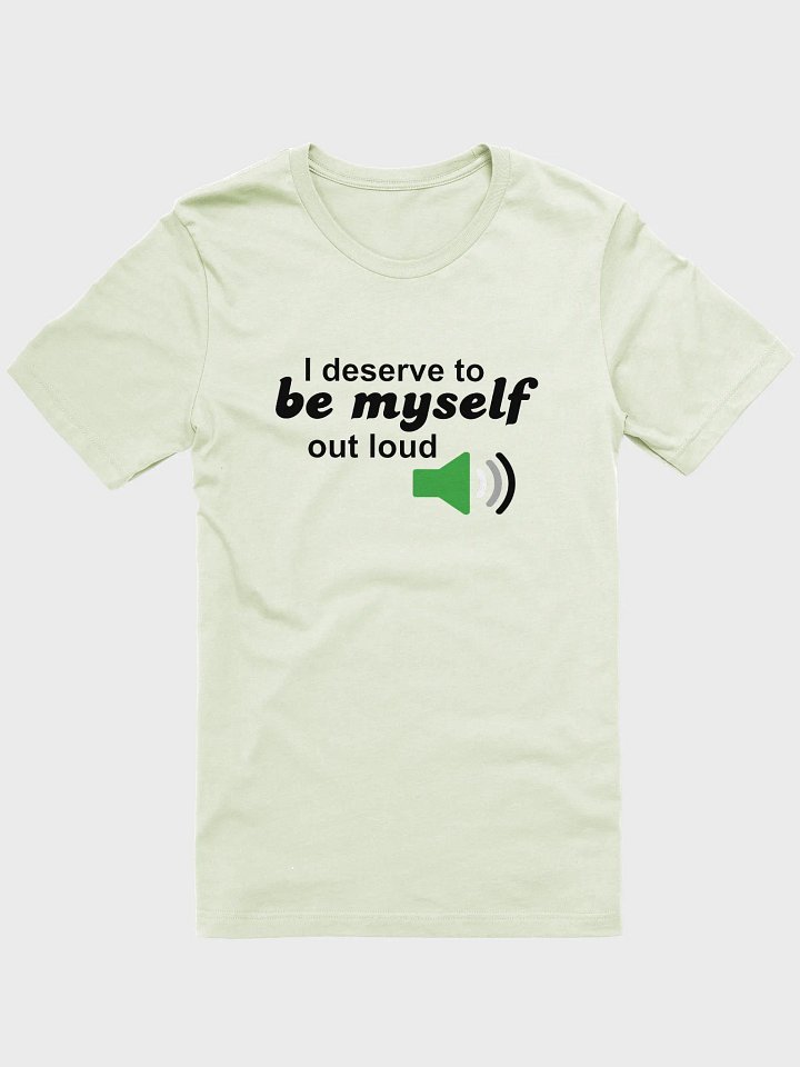 be myself out loud aromantic t-shirt product image (1)
