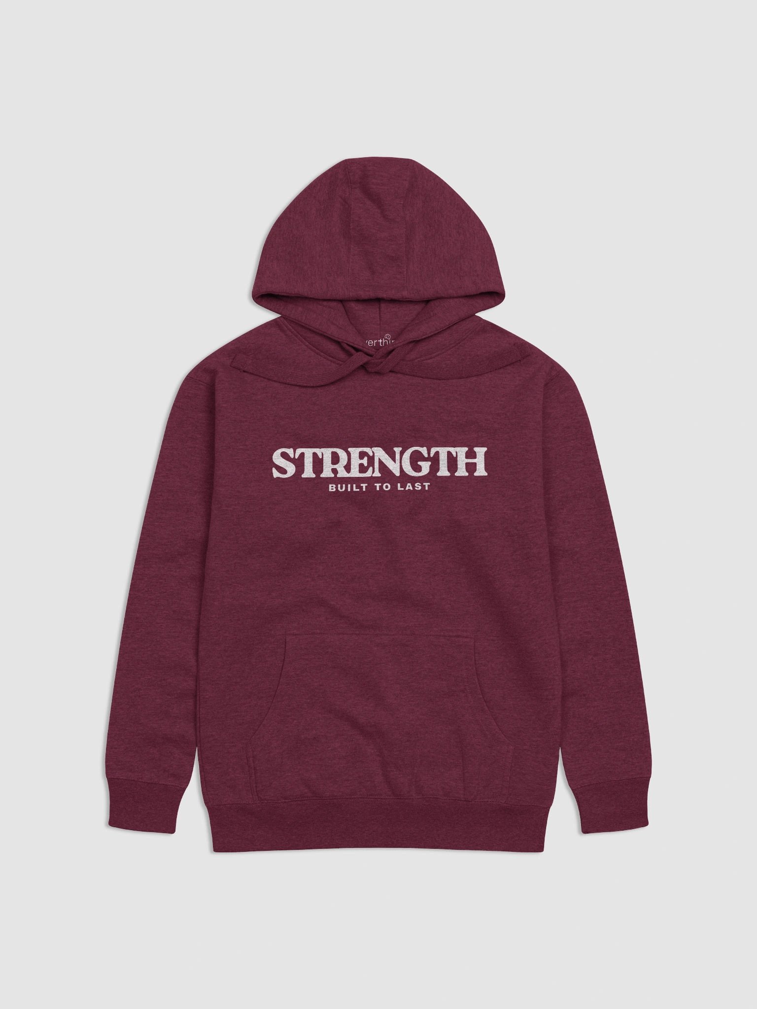 Strength Hoodie | Built to Last Motivational Streetwear product image (3)