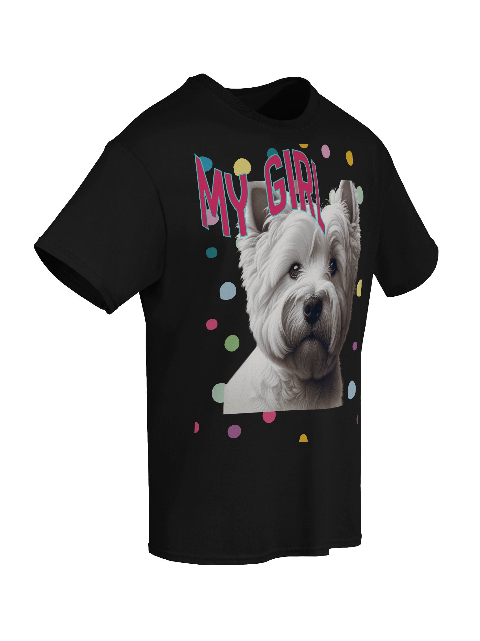 Fluffy Westie Dog 'My Girl' T-Shirt product image (8)