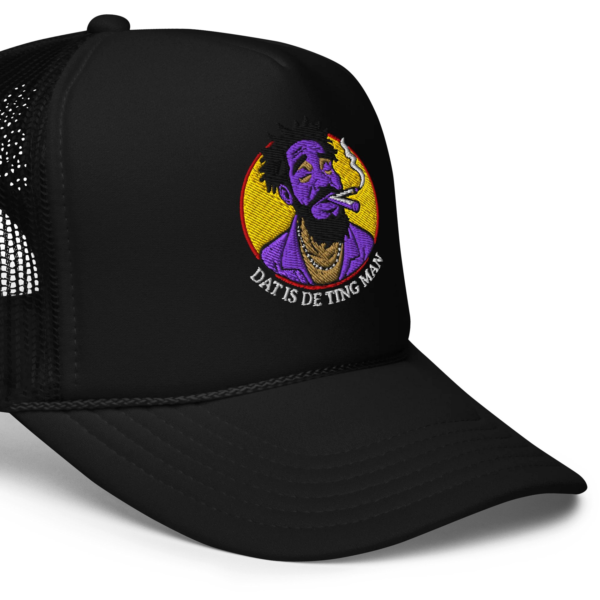 Dat Is De Ting Man Purple Color Design Trucker Hat product image (2)