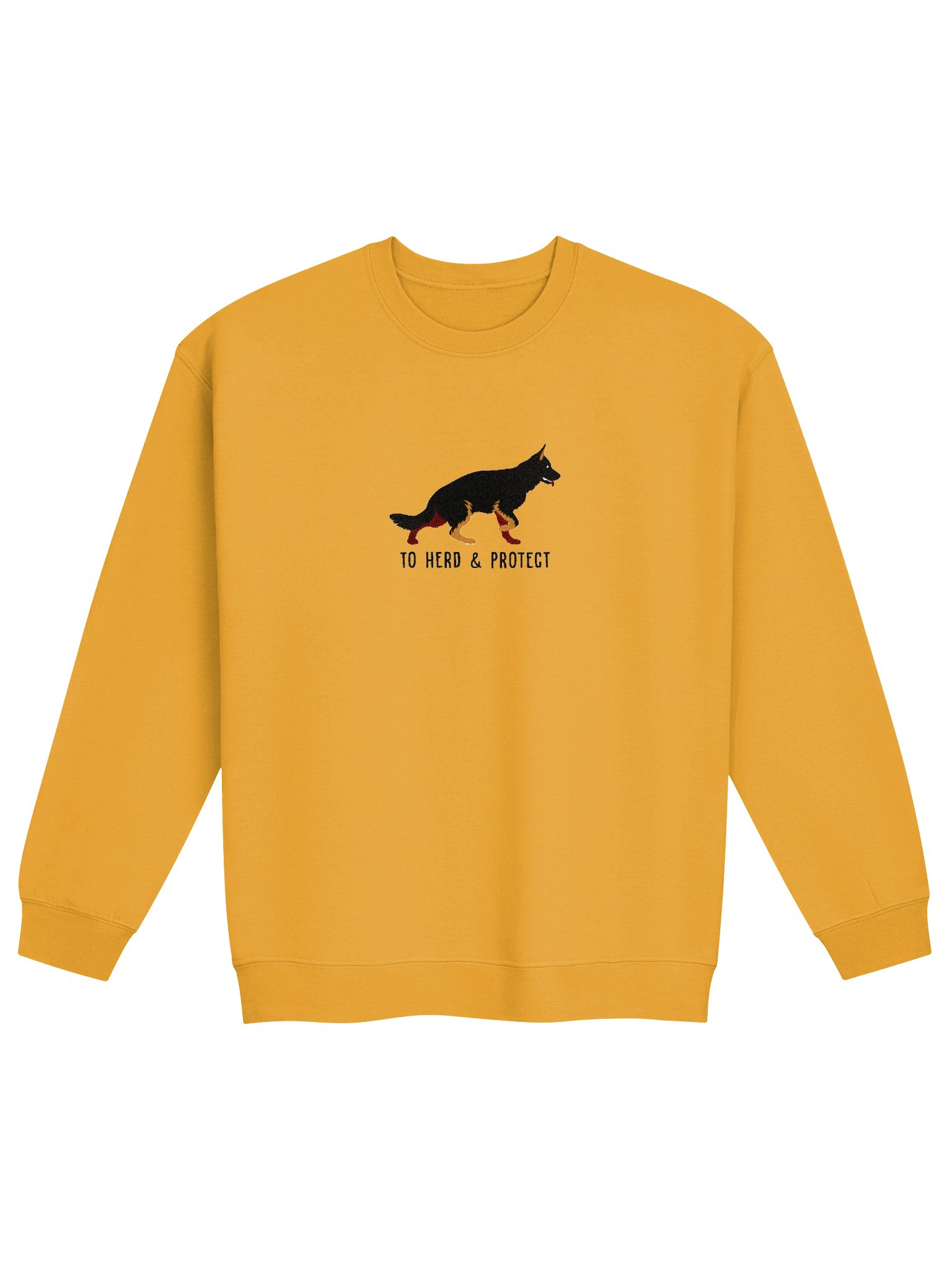 To Herd & Protect Sweatshirt (Embroidered) of a German Shepherd(Bicolor) product image (4)