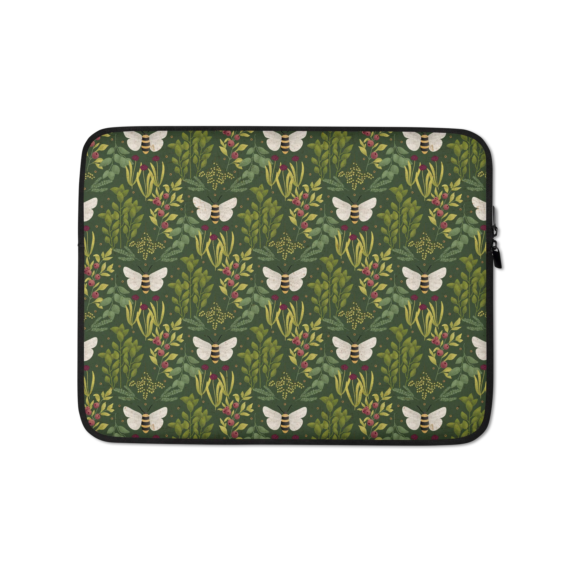 Bees and Foliage Laptop Sleeve product image (1)