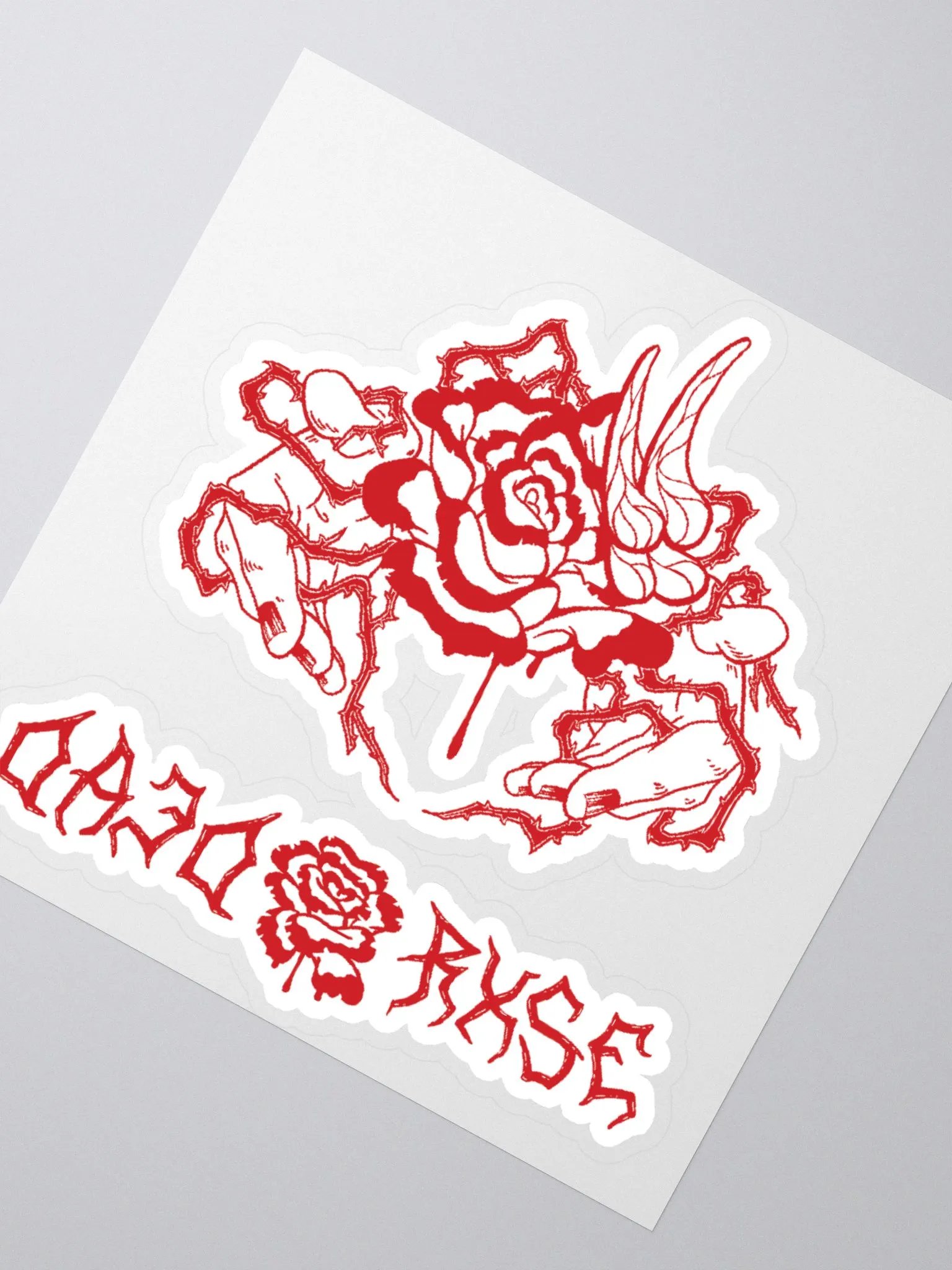 DEAD RXSE - Kiss Cut White Stickers product image (2)