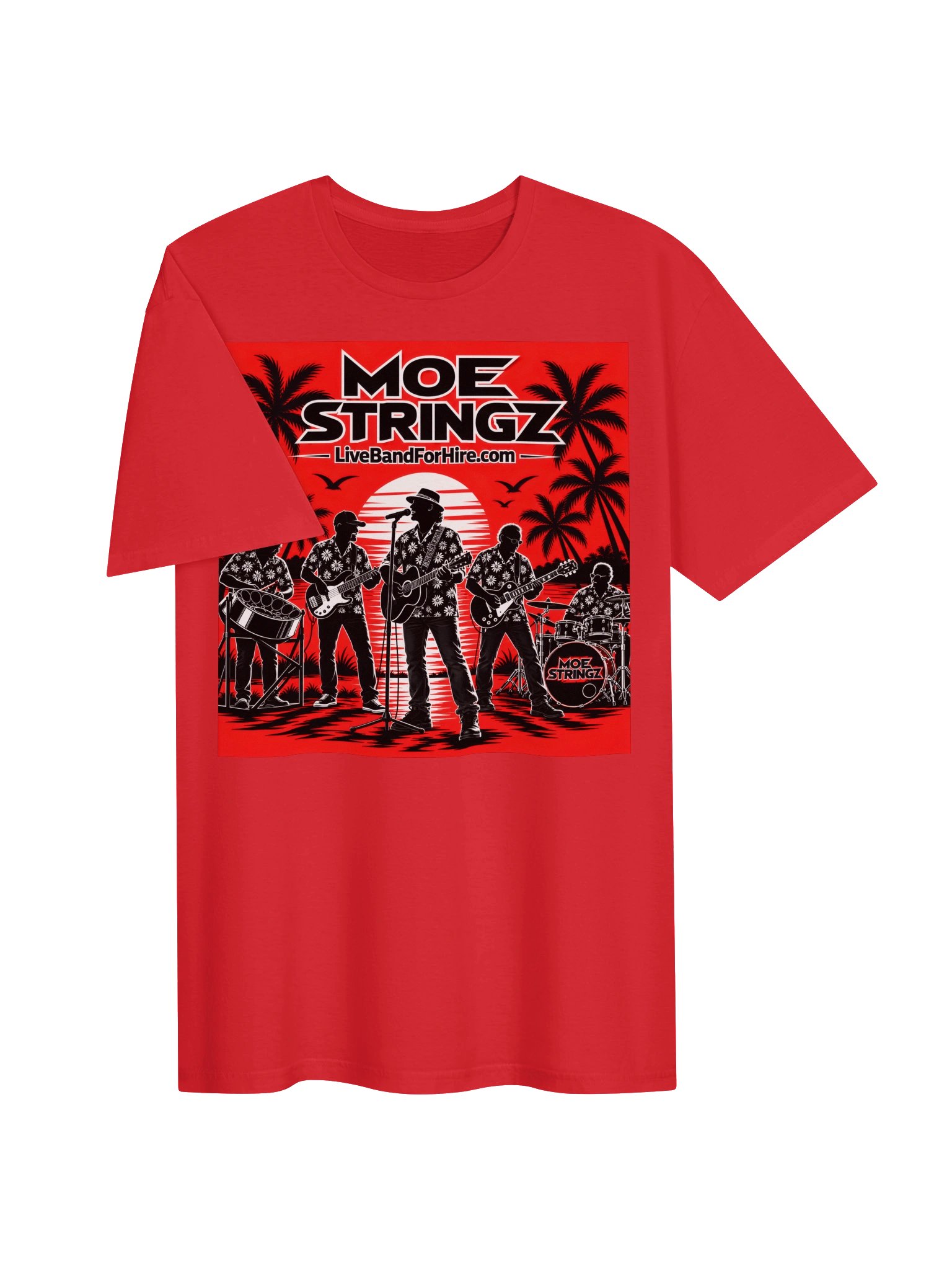 Moe Stringz T-Shirt Red product image (3)