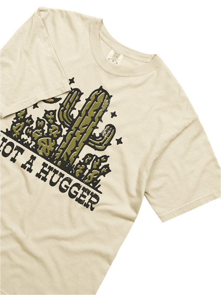 Not a Hugger Cactus Shirt – Funny Introvert Graphic Tee, Retro Desert Humor Design product image (2)