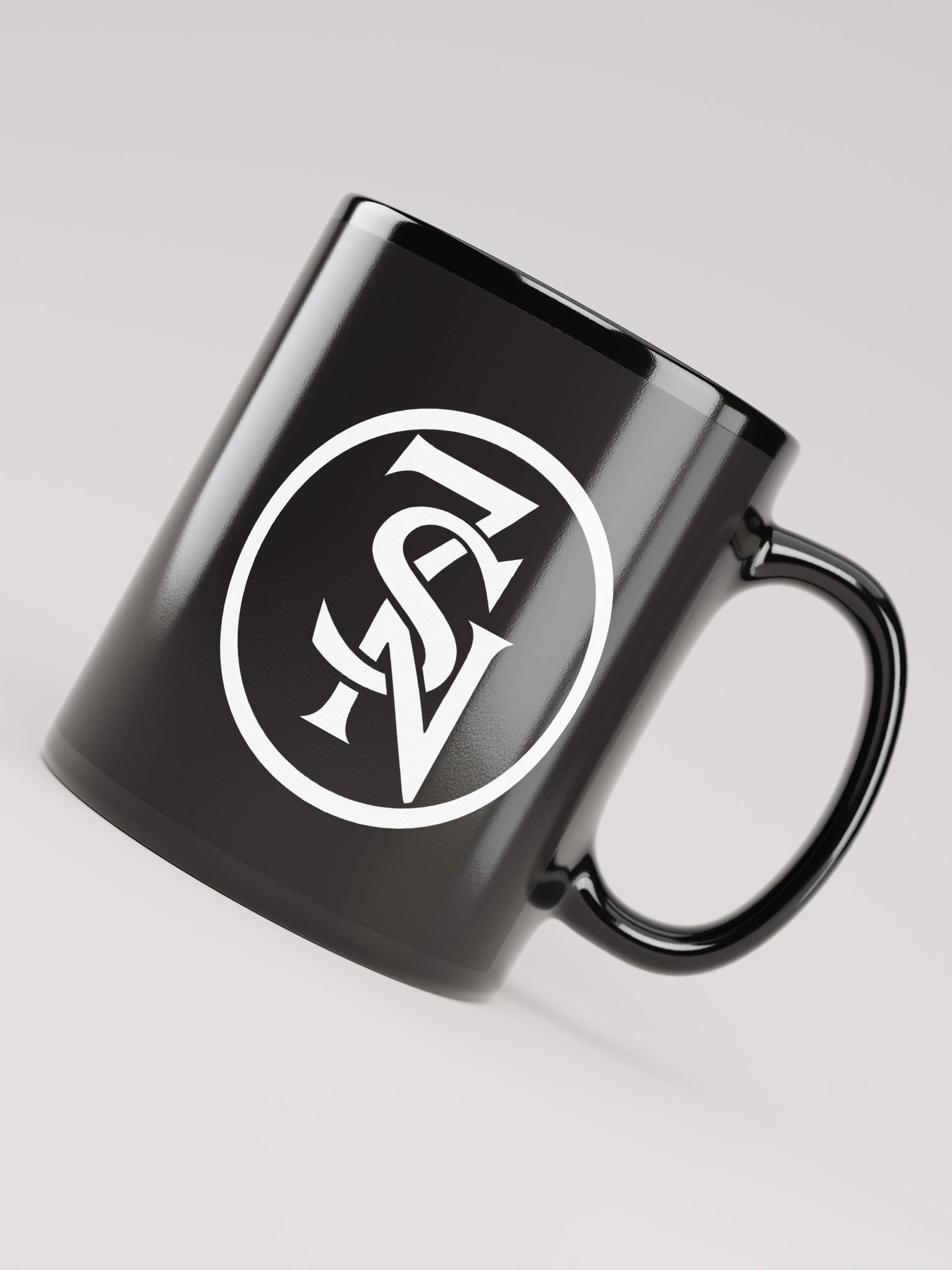 Seven Shades of Nothing White Logo on Black Glossy Mug product image (4)
