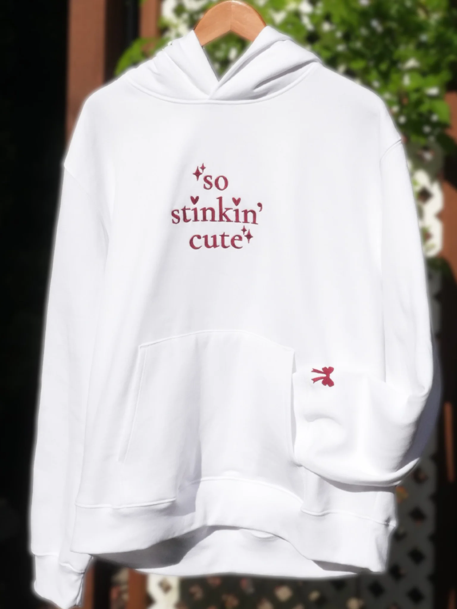 "so stinkin' cute" hoodie product image (1)