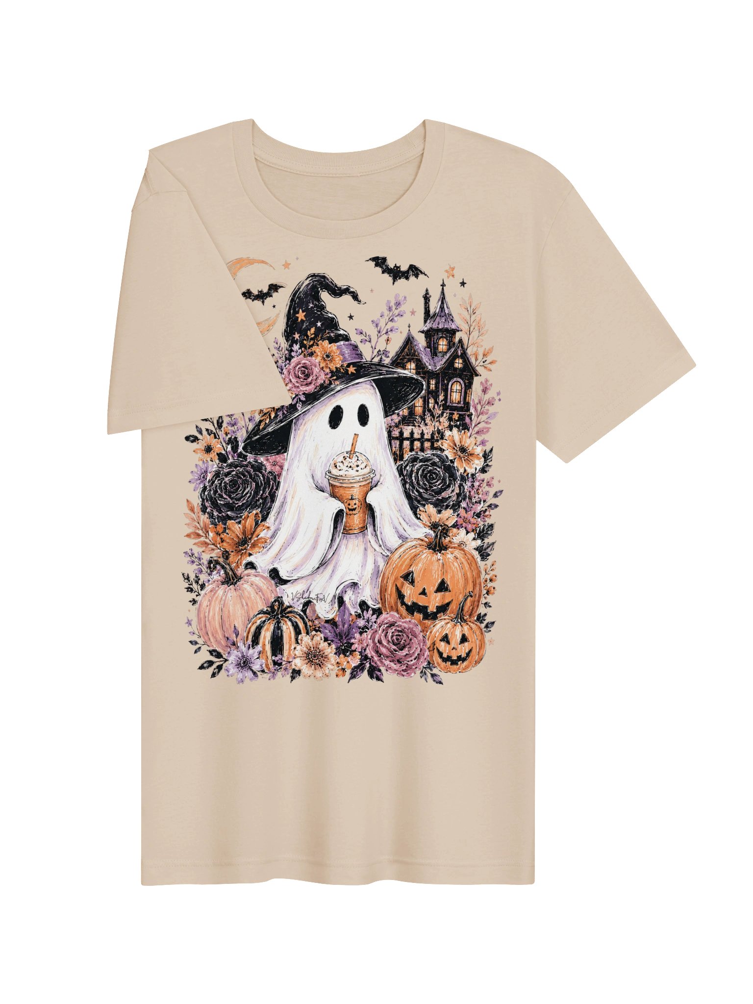 Witchy Ghost Coffee Tee product image (82)