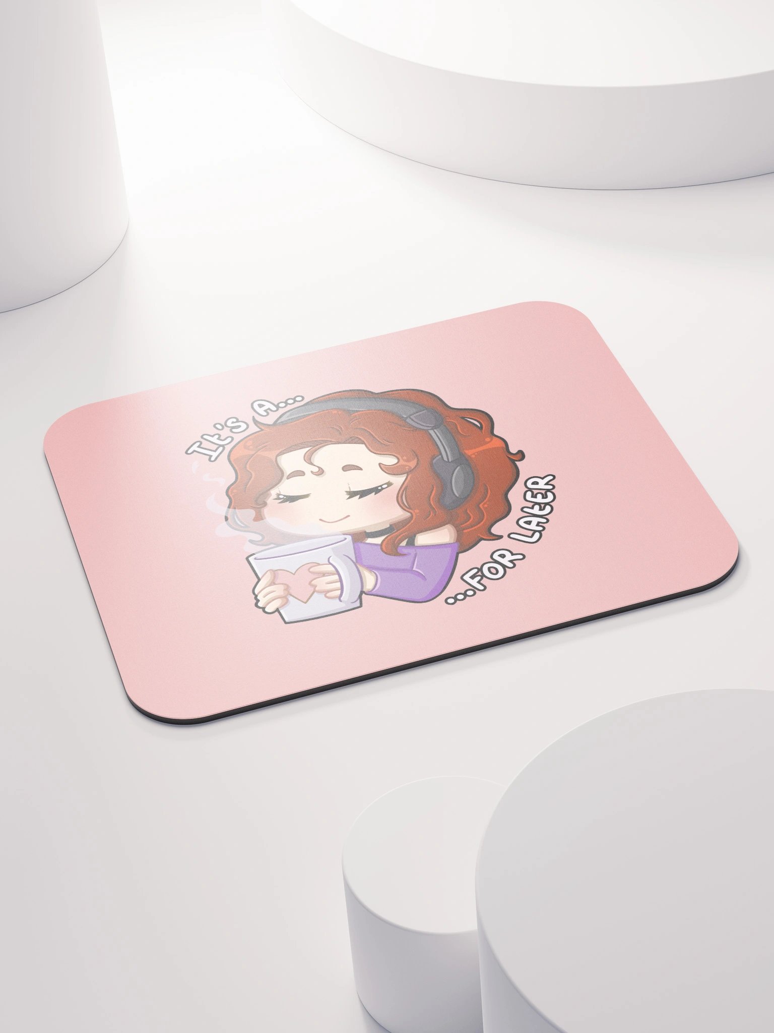 For Later mouse mat (pink) product image (4)