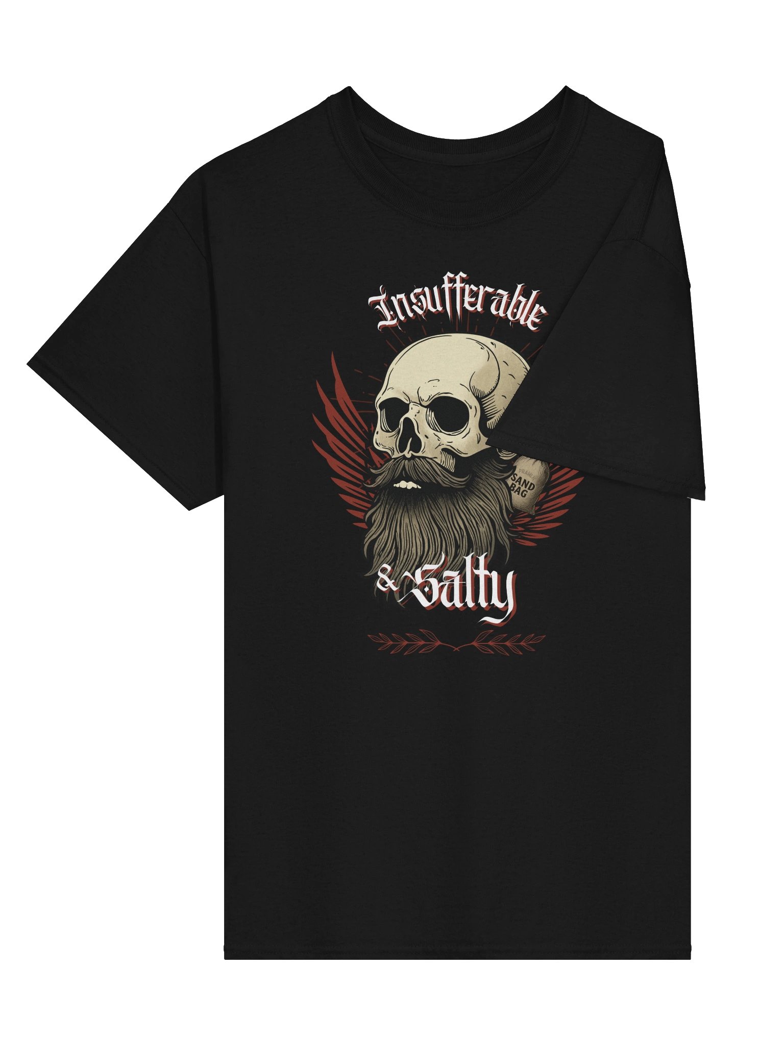 Insufferable & Salty - T Shirt - Black product image (3)
