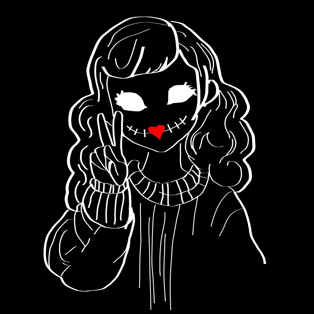 Black and White Custom Line Drawing product image (4)