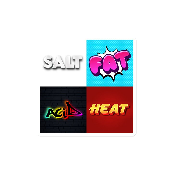 Salt Fat Acid Heat - Die-Cut Magnets product image (2)