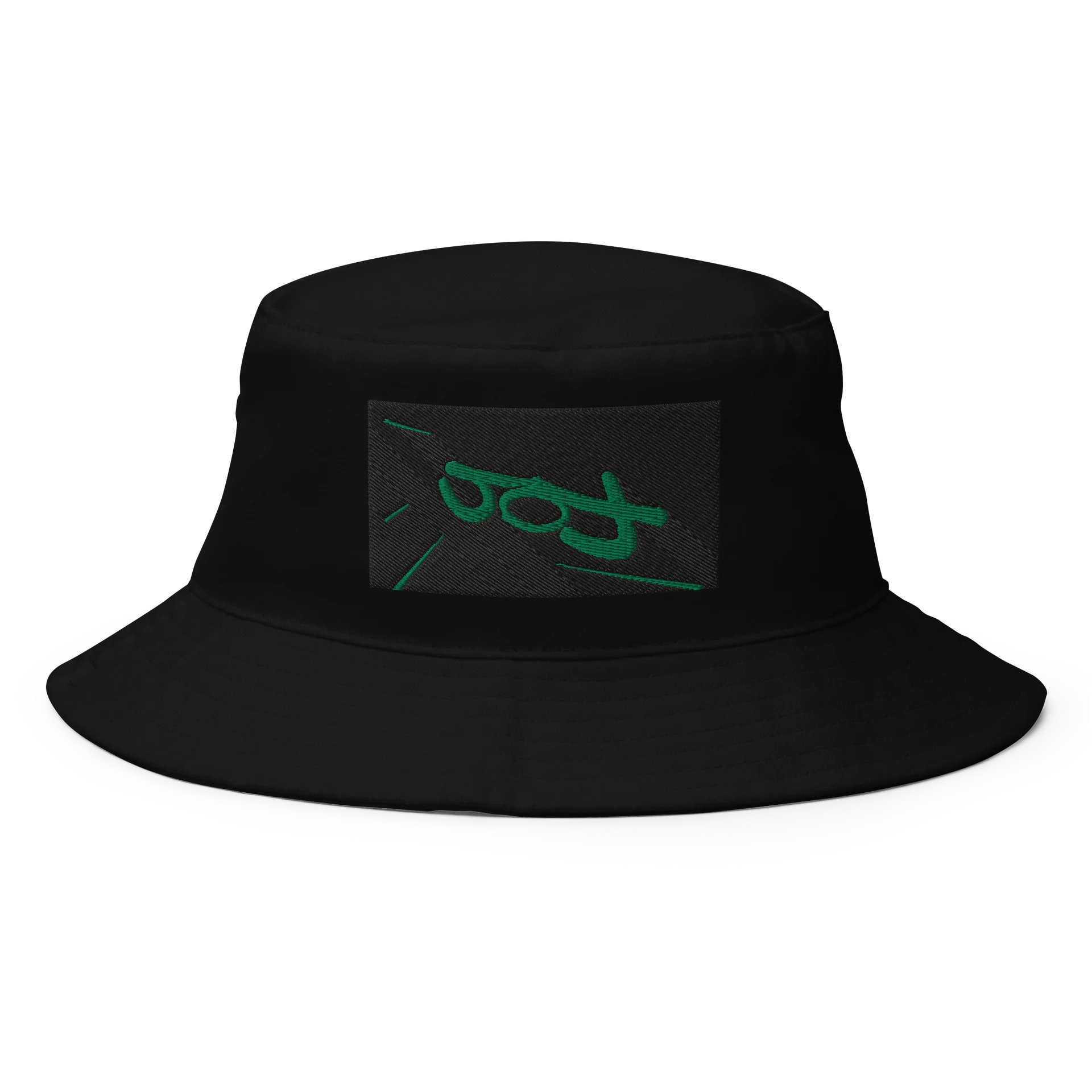 904 ALL BLACK EMBROIDERY BUCKET HAT product image (1)