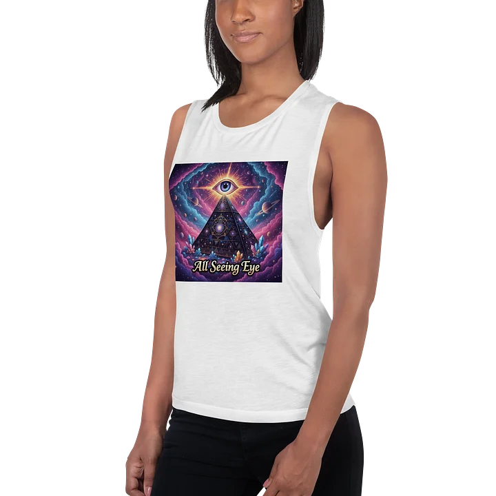 Cosmic Pyramid All Seeing Eye -Flowy Tank product image (2)
