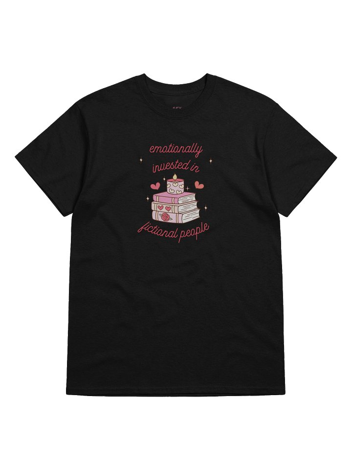 emotionally invested in fictional people starry books t-shirt product image (1)