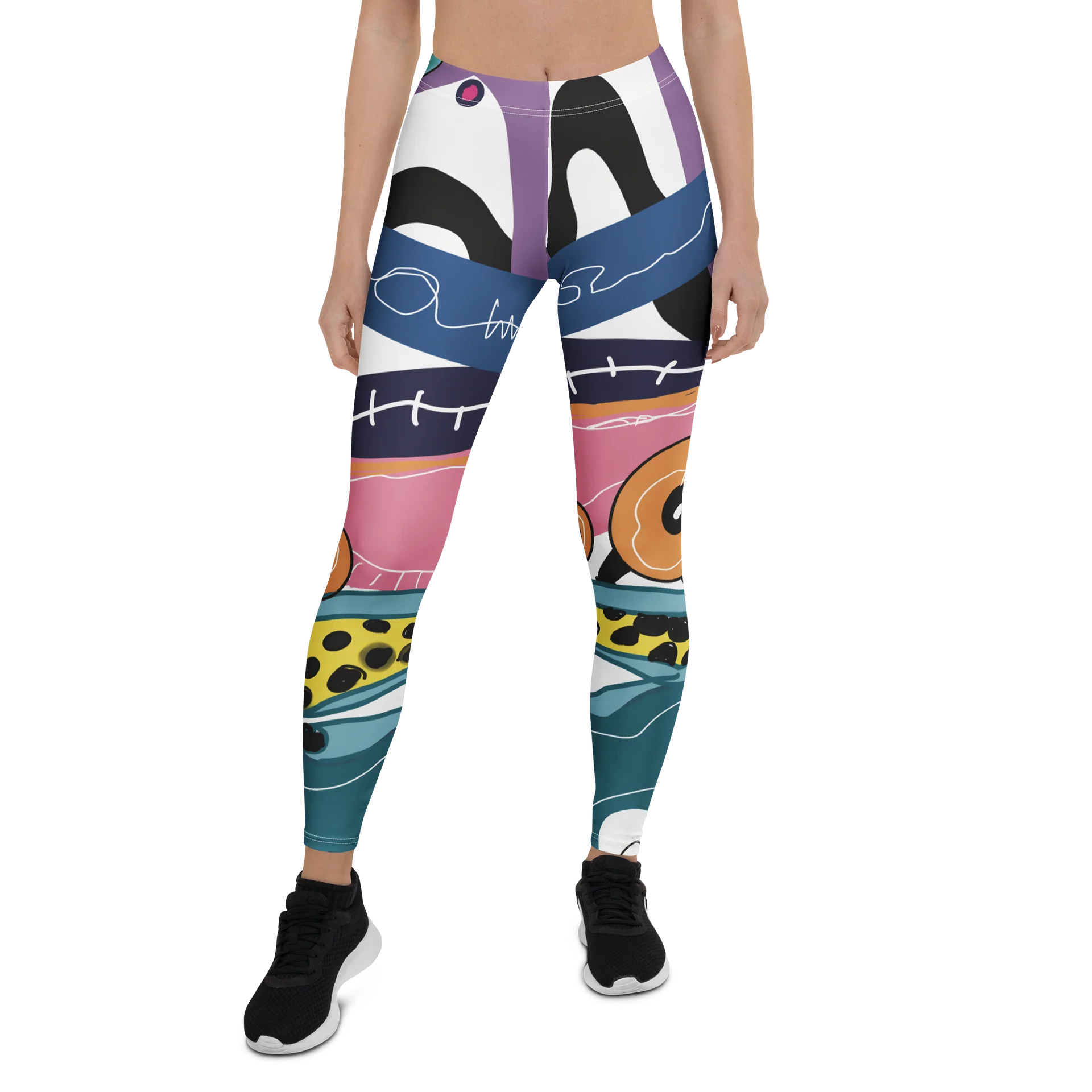 High-Waist Leggings „Intuitive Art“ product image (1)
