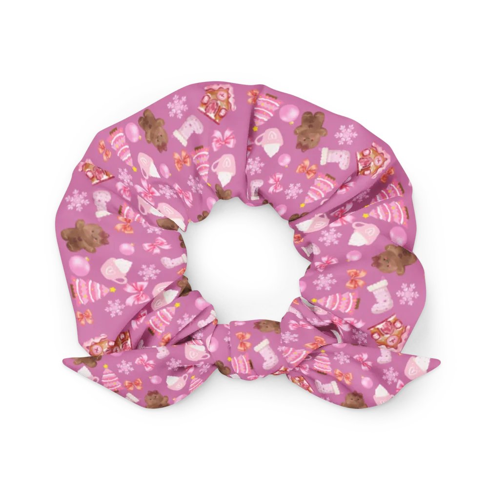 Pink Gingerbread Cookies Scrunchie product image (3)
