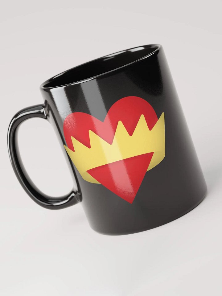Crown Heart Mug (Black) product image (1)