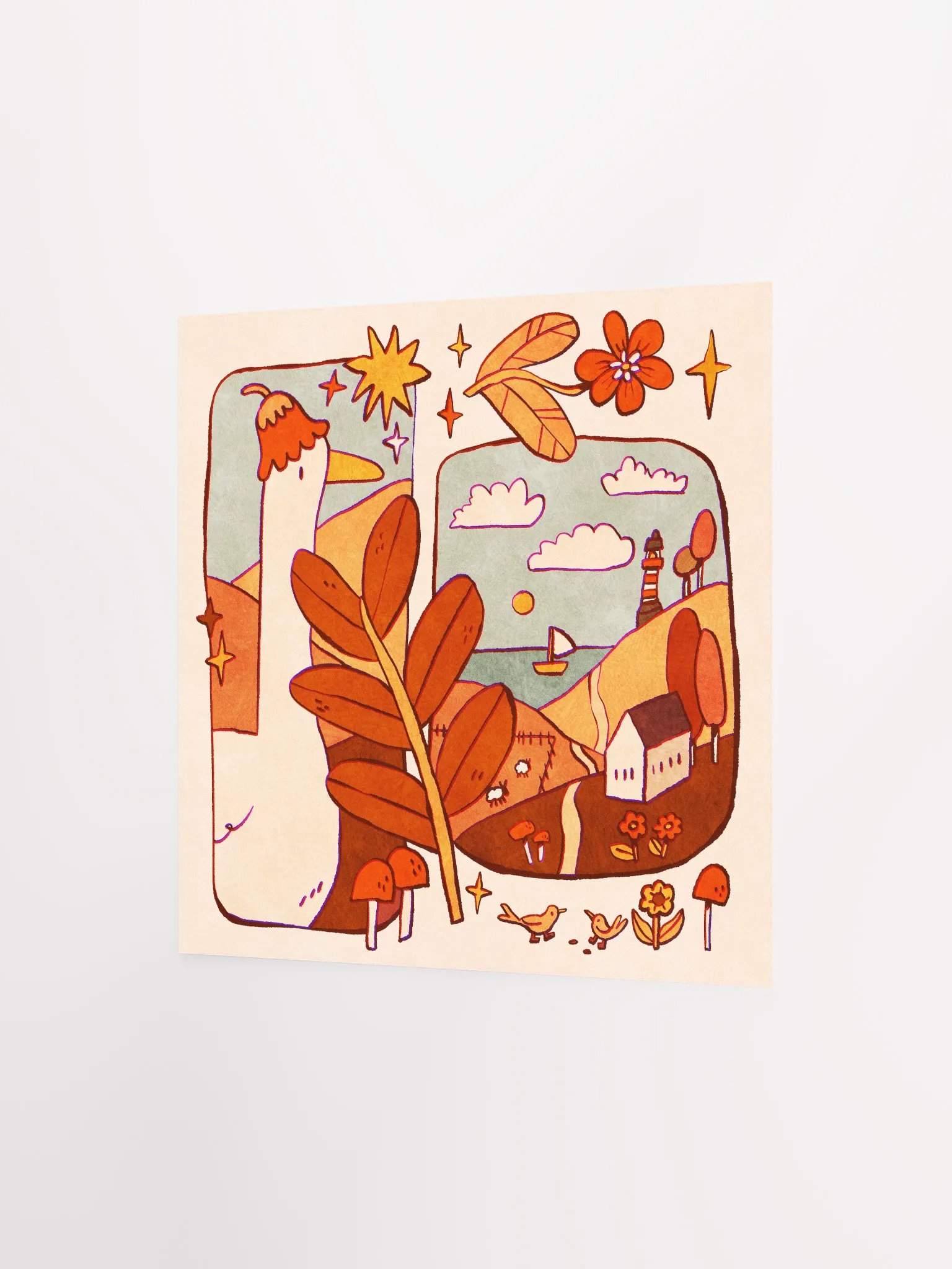 Goose & Landscape Print product image (3)