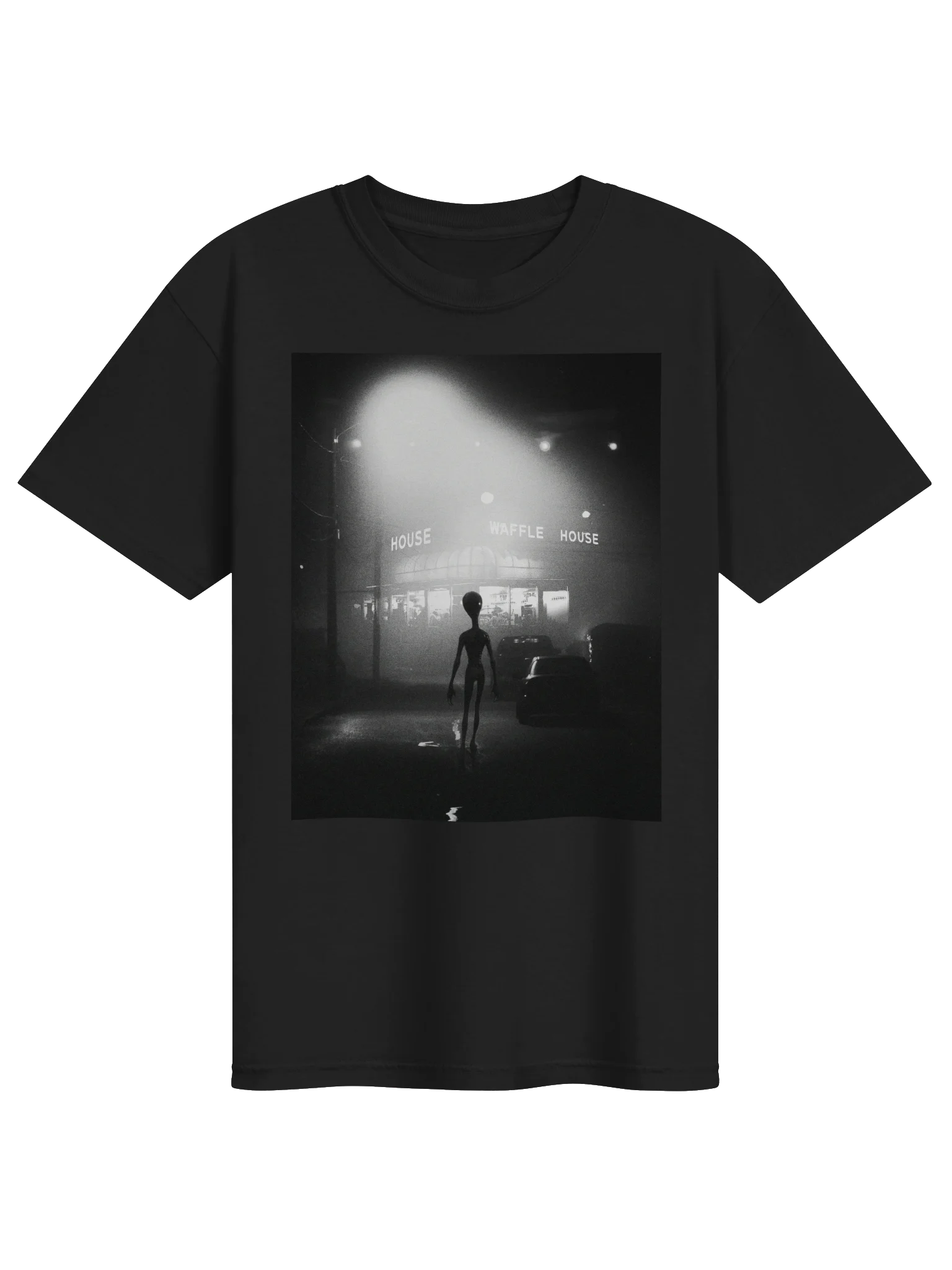 "Lights Over The Waffle House" Cult Class Art T-Shirt product image (1)